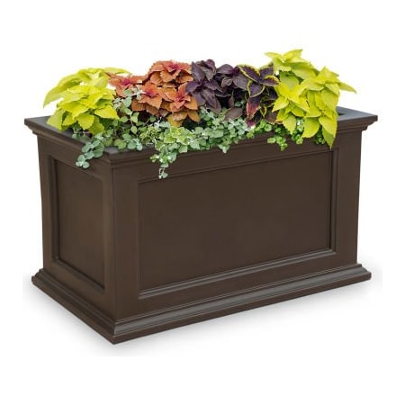 Mayne Mail Post Mayne Fairfield 20in x 36in Planter, Espresso 5826-ES